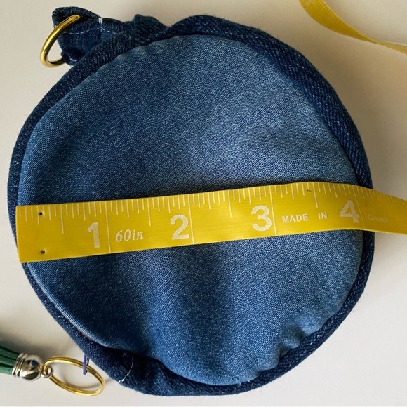 Handmade jean tote bag & matching coin pouch - Picture 11 of 12